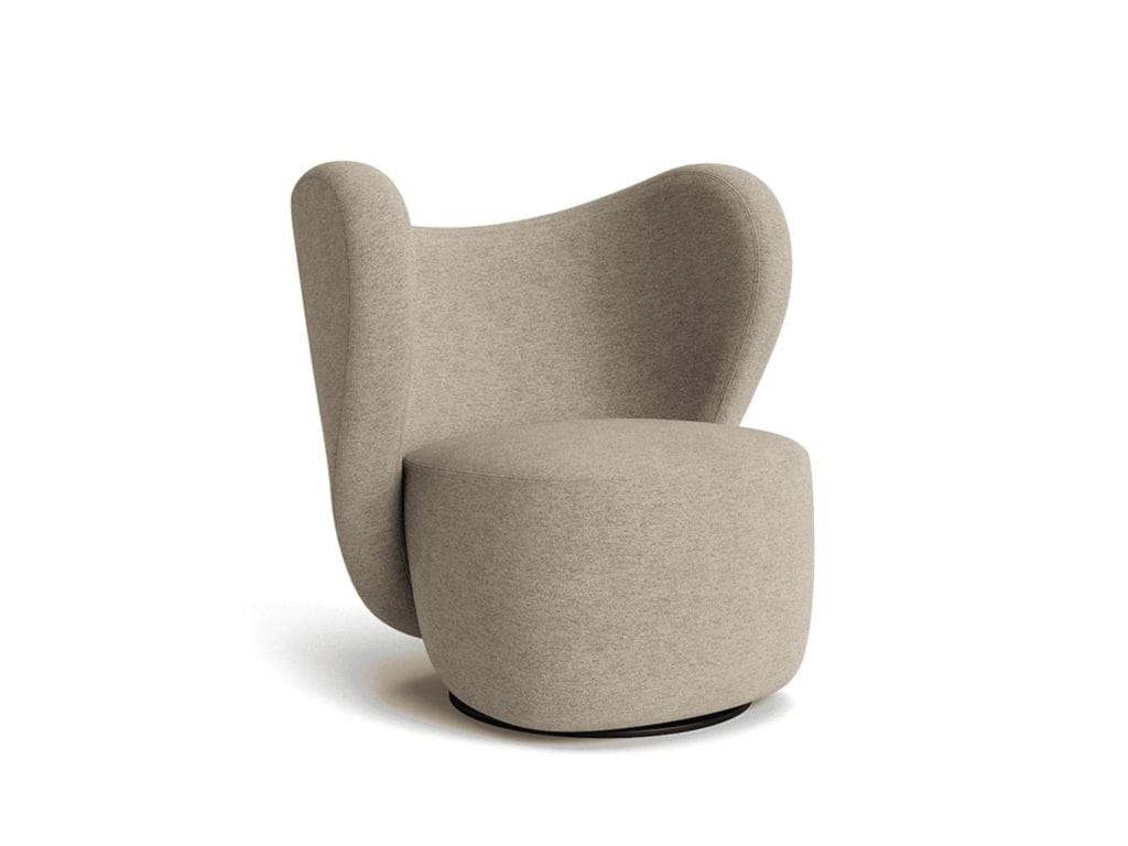 Льняное вращающееся кресло NORR11 Big ARCH-00060516 - Вид №5