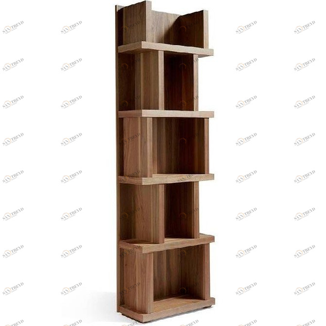 Стеллаж деревянный узкий GOB-N5405 от Angel Cerda ANGEL CERDA  149944 Коричневый 