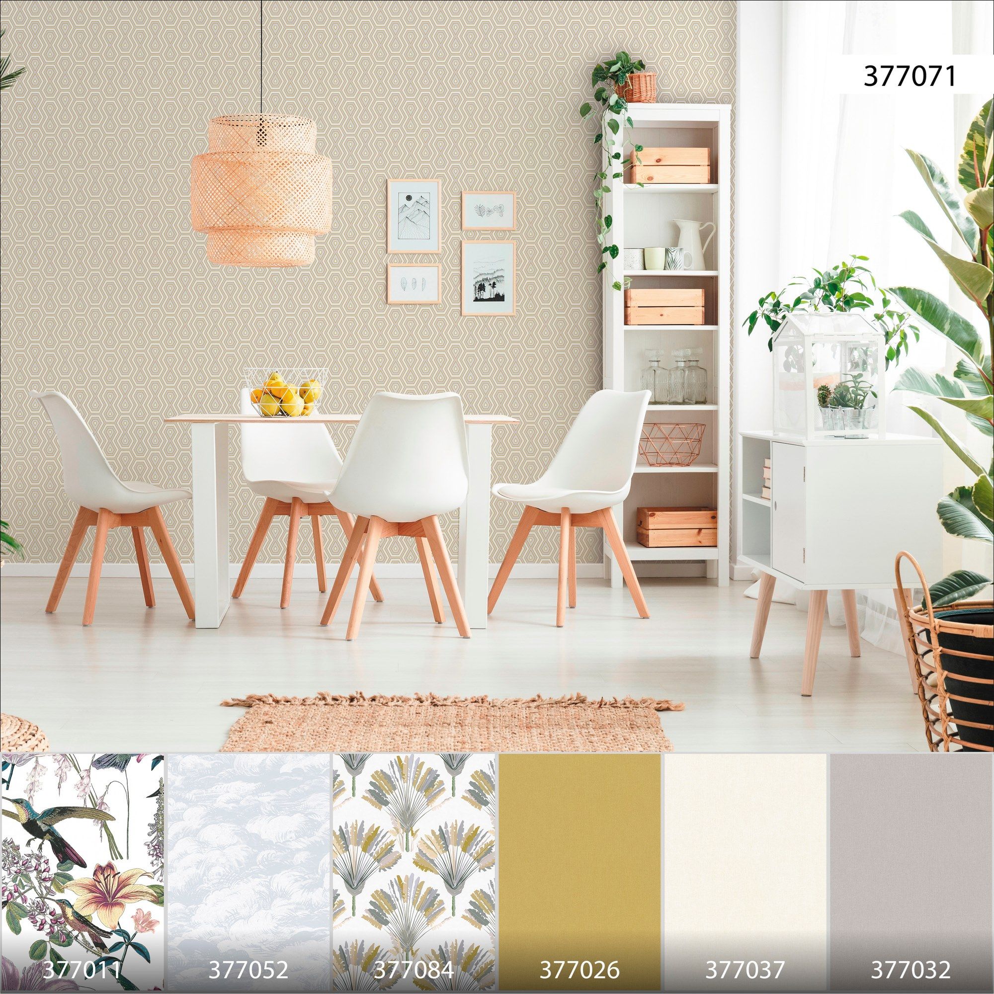 Нетканые моющиеся геометрические обои Architects Paper Jungle Chic ARCH-00113791 - Вид №11