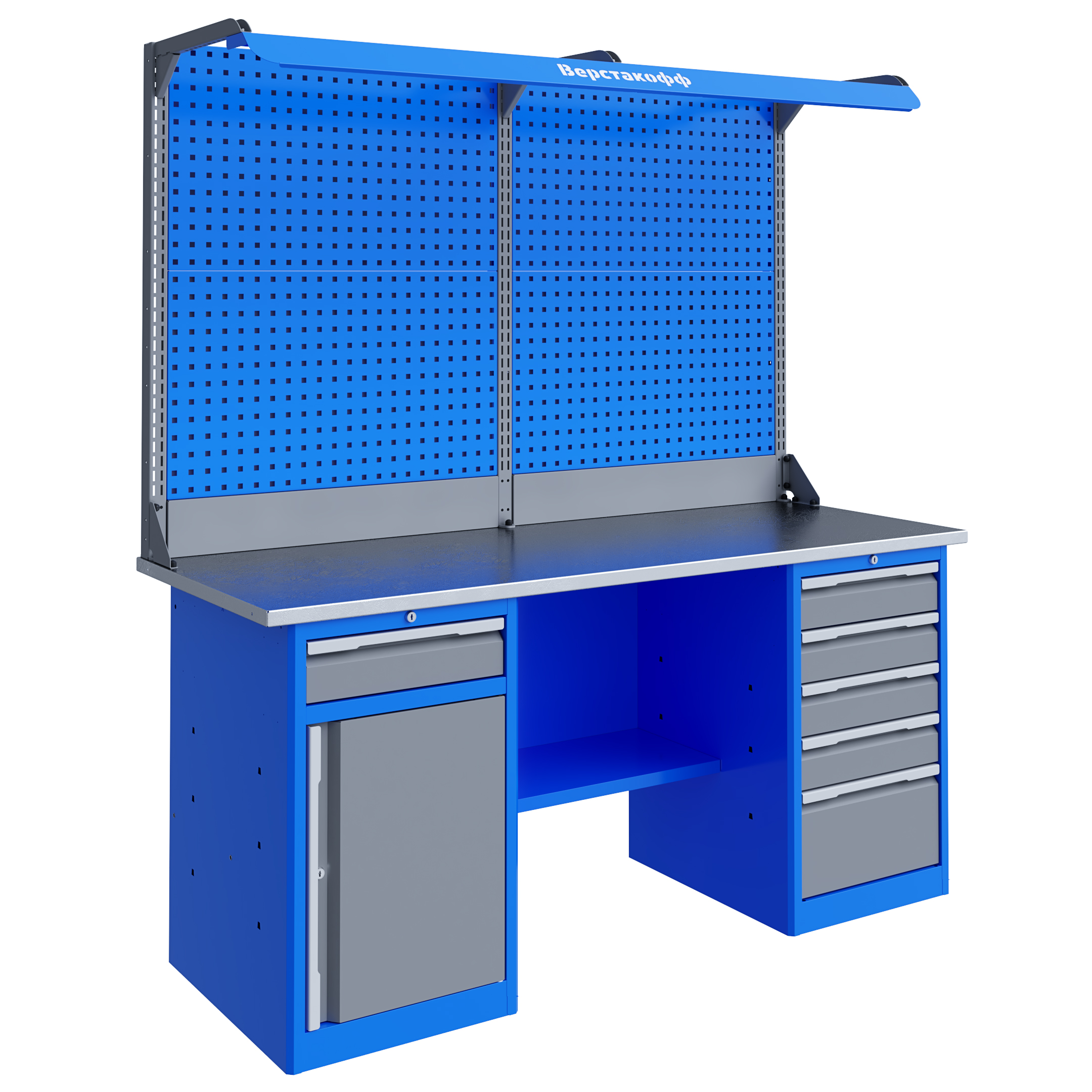 Верстак слесарный TNC 201.58.3-2F Верстакофф 125415