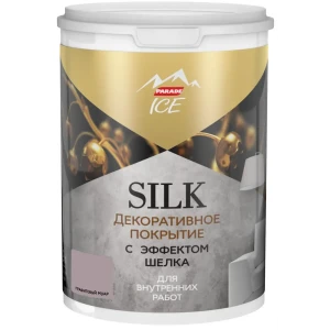 Декоративное покрытие Parade Ice Silk с эффектом шёлка 0.9 л цвет графитовый муар