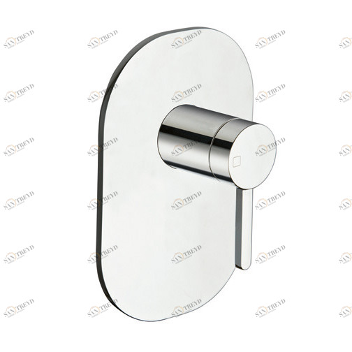 CRIUC686 Наружные части смесителя для душа CRICS535 с металлической пластиной Cristina Rubinetterie 