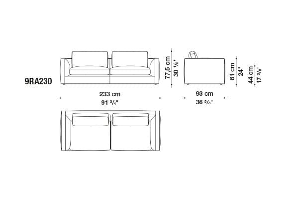 Ткань диван B&B Italia Ричард ARCH-00082196 - Вид №21
