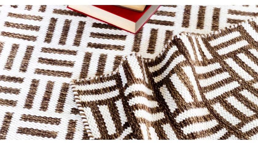 Gancedo Прямоугольный шерстяной коврик Dhurries sun-id-1396197 - Вид №9