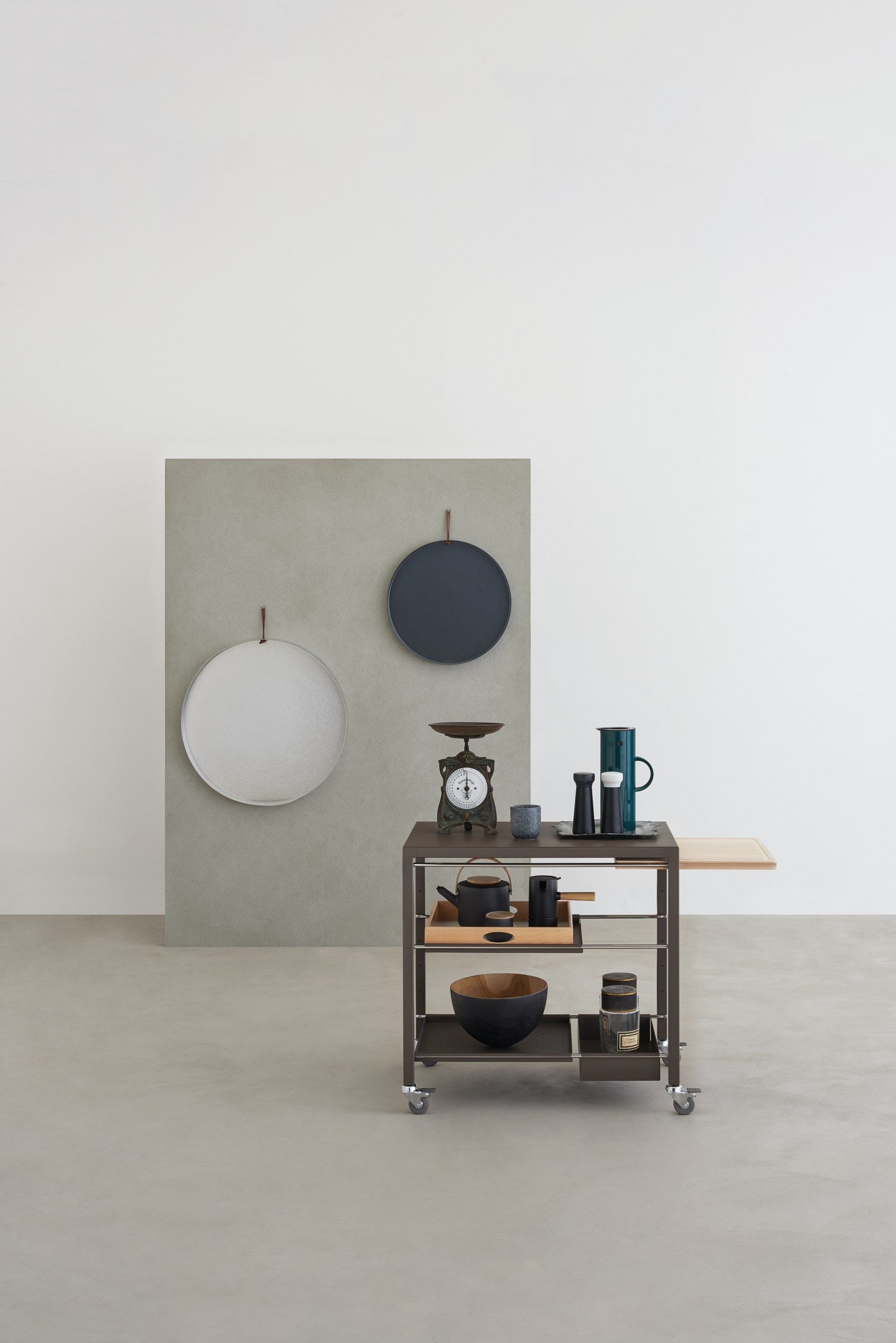 Стальная тележка для еды с ящиками Desalto ARCH-00122781 - Вид №2