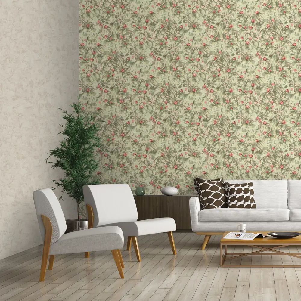 Обои флизелиновые Euro Decor Rosalina бежевые 1.06 м 1132-04 82107824 STLM-2156963 - Вид №3