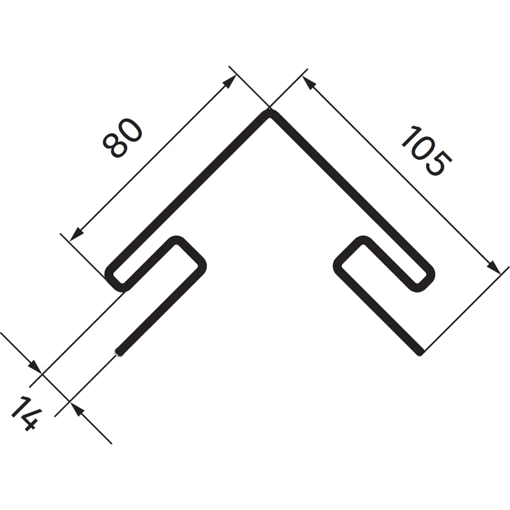 87936745 Угол наружный для фасадных панелей Artens цвет серый STLM-1017127  - Вид №1