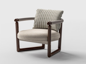 Тканевое кресло с подлокотниками