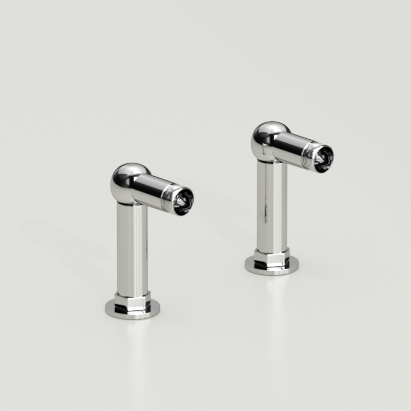 739690 Ножки для смесителя 10 см для монтажа к борту ванны, цвет Хромированный Kerasan RETRO Италия 