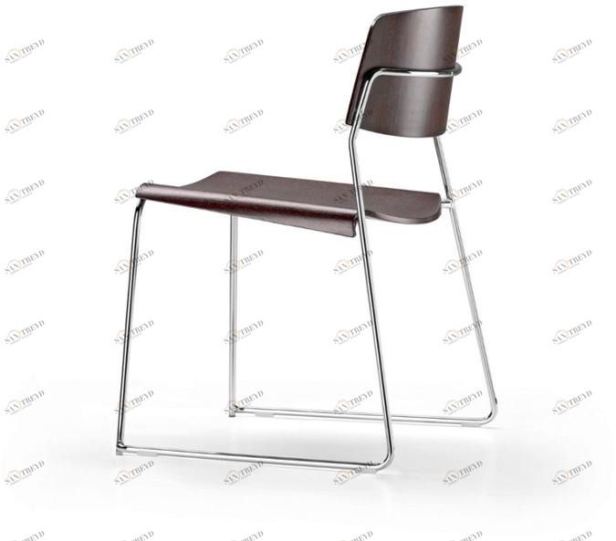 TALIN Стул из фанеры, штабелируемый салазками для залов ожидания sun-id-1439094