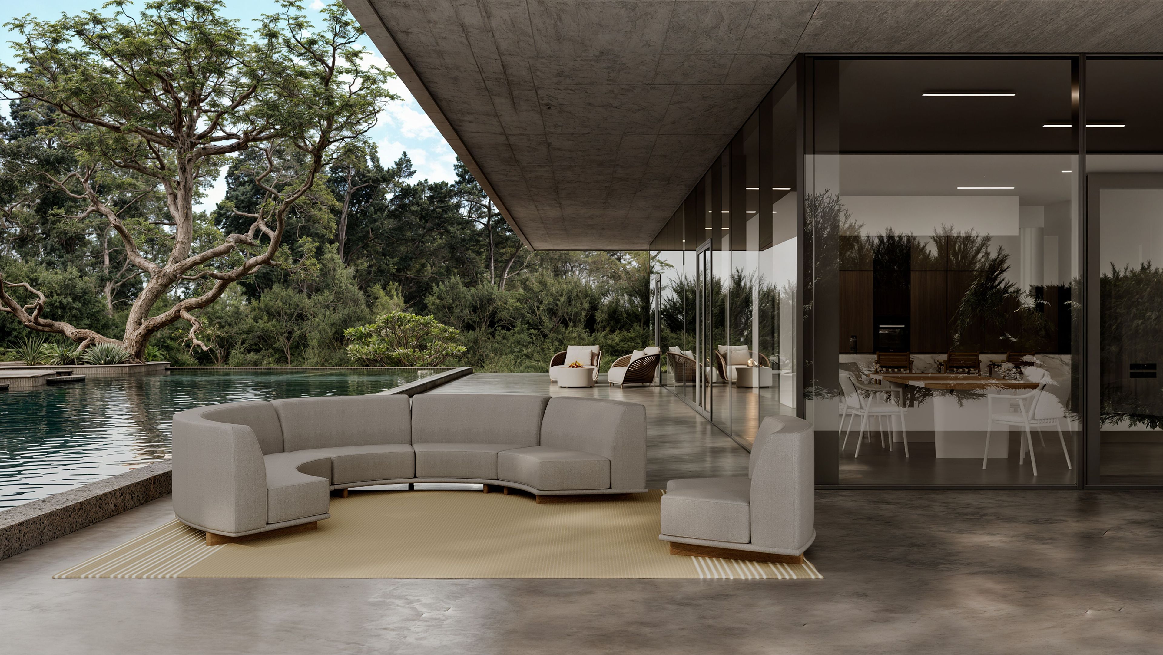 Тканевое садовое кресло YAAZ Rasel ARCH-00048148 - Вид №1