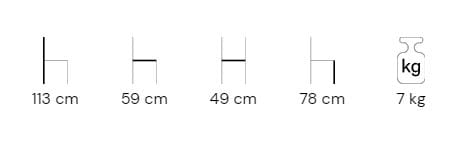 Высокий садовый стул со спинкой DRIGANI Shangri La ARCH-00069466 - Вид №2