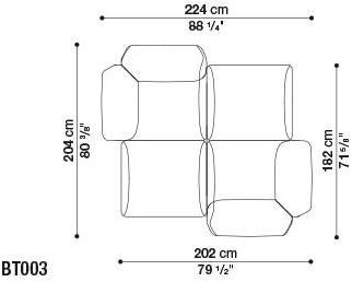 B&B Italia Outdoor Модульный тканевый диван Butterfly sun-id-1372696 - Вид №4