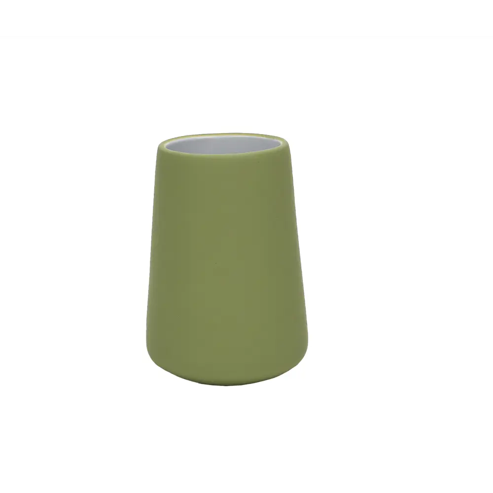 89380314 Стакан для зубных щёток Iddis Olive LMOLC00i45 керамика цвет зеленый STLM-1565396
