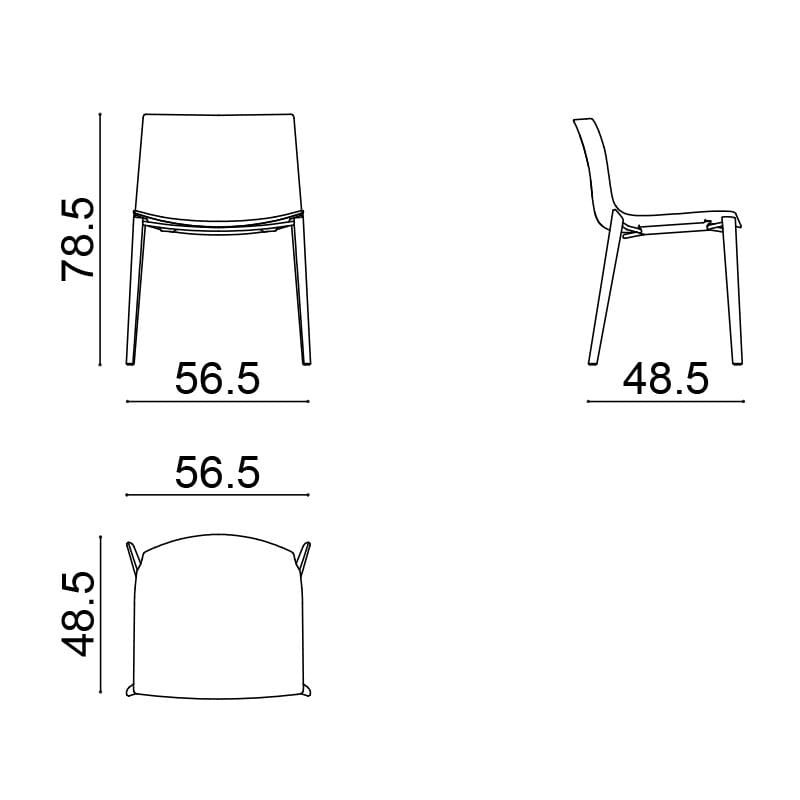 Тканевый стул Arper Catifa 53 ARCH-00040611 - Вид №1