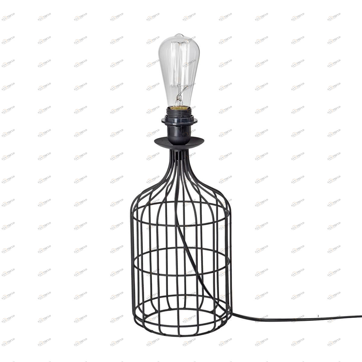 Настольная лампа Vitaluce черная на 1 лампу "Клетка" V4438-1/1L VITALUCE ИНТЕРЬЕРНЫЕ 328980 Черный 