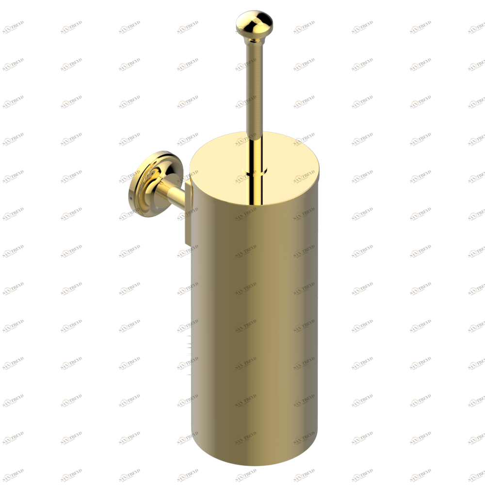 A04-4720C Стакан настенный и щётка для унитаза с крышкой Thg-paris Broadway с рукоятками Покрытие PVD золотистый цвет A04-4720C CAT.F