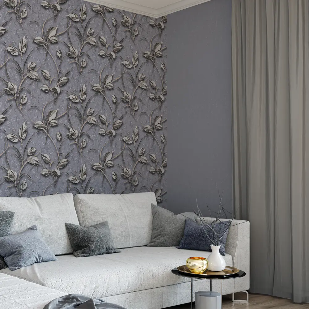 Обои флизелиновые Alsace серые 1.06 м PL71751-44 83577780 STLM-2191316 PALITRA LIFE - Вид №3