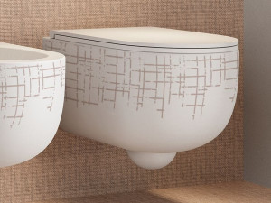 Керамический подвесной туалет без бриды