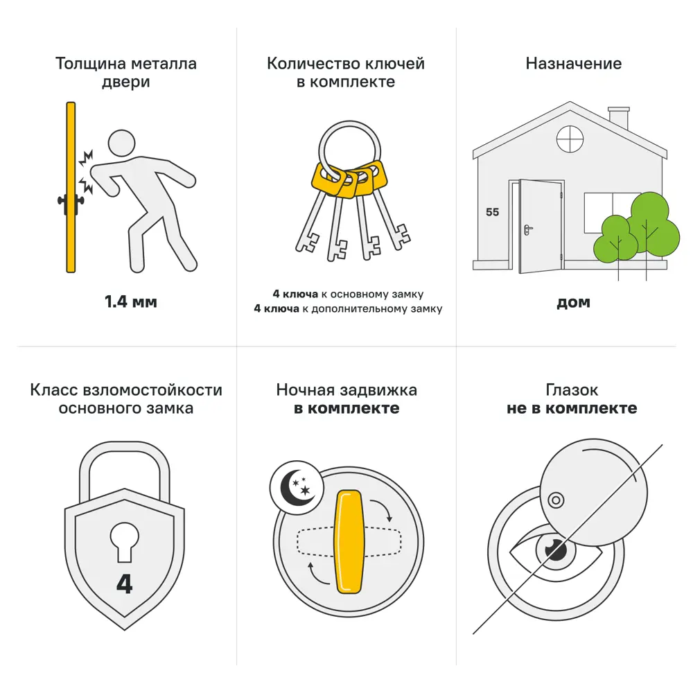 Дверь входная металлическая Штиль 88x205 см правая акация темная 89379561 STLM-2120901 TOREX  - Вид №3