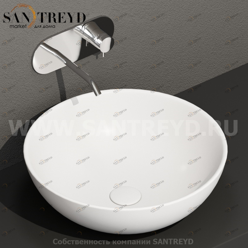 430330 Накладная раковина на столешницу  круглая Kerasan Nolita