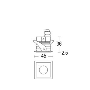Квадратный светодиодный светильник Ghidini Lighting ARCH-00007570 - Вид №1