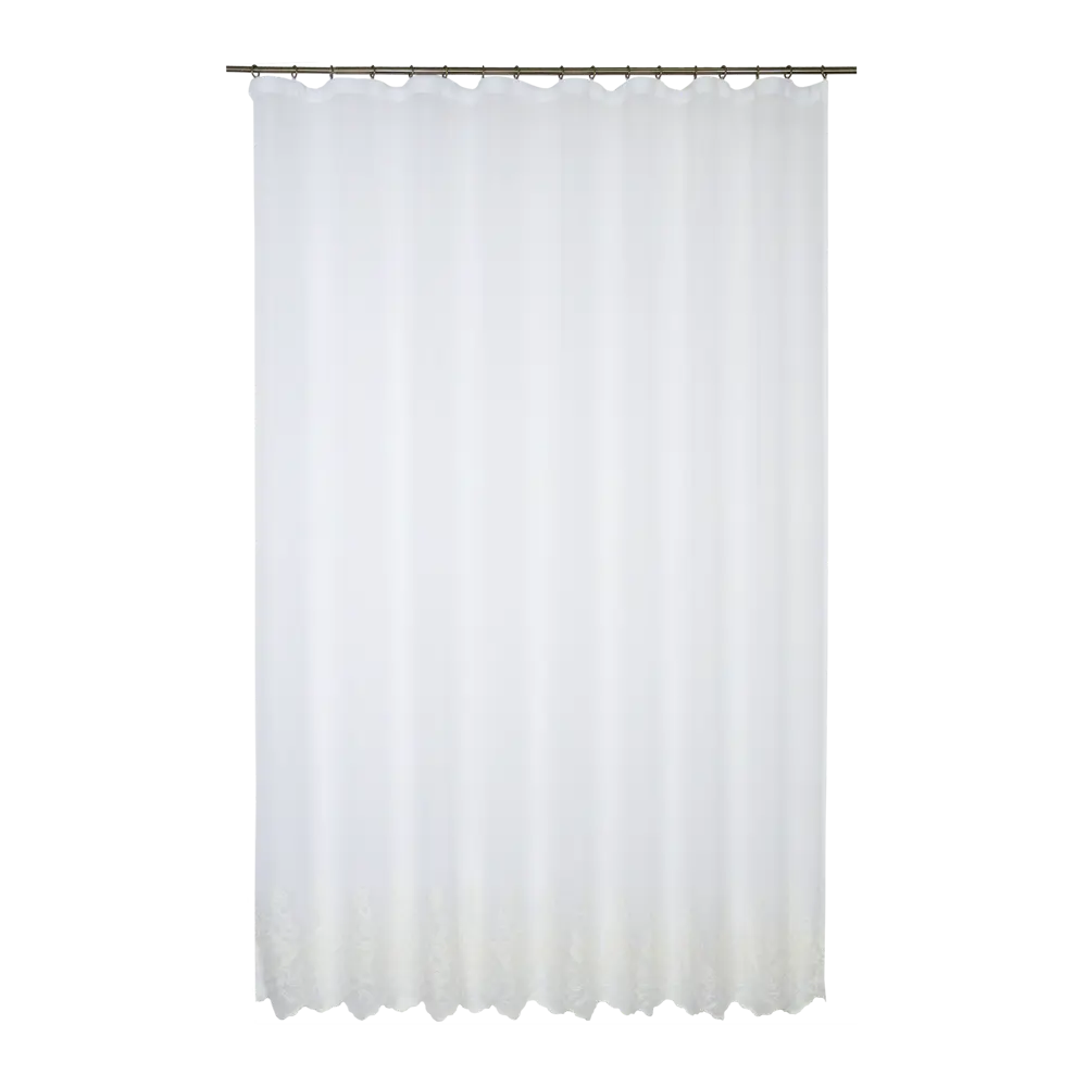 Тюль на ленте «Валенсия», 250х260 см, вензель, цвет экрю AMORE MIO STLM-2133363