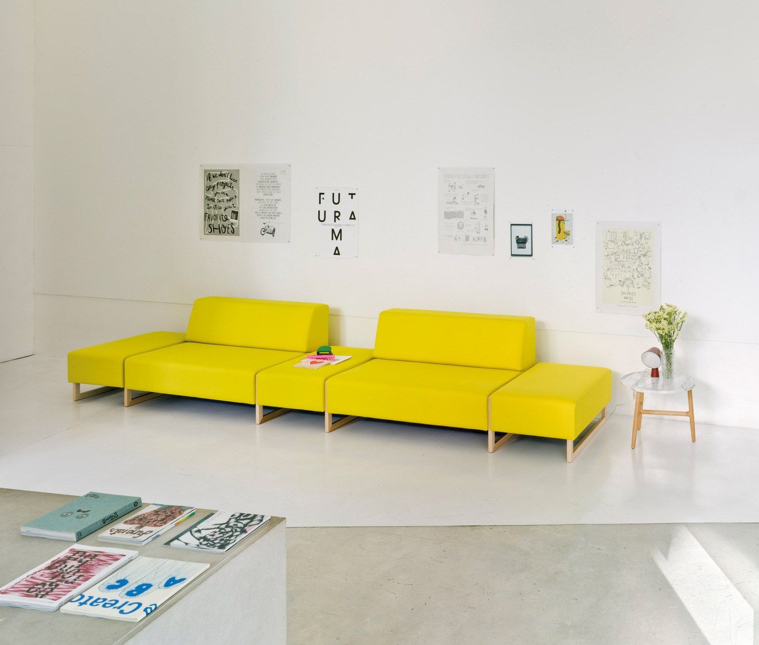 Модульная кожаная скамья SANCAL ARCH-00079088 - Вид №2