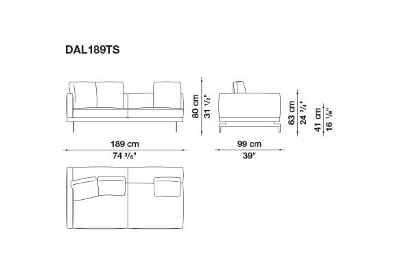 Кожаный диван B&B Italia док ARCH-00130675 - Вид №120