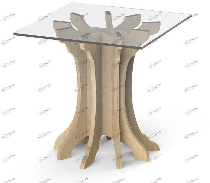 ALBEDO Высокий квадратный журнальный столик из березы Tale sun-id-1512017