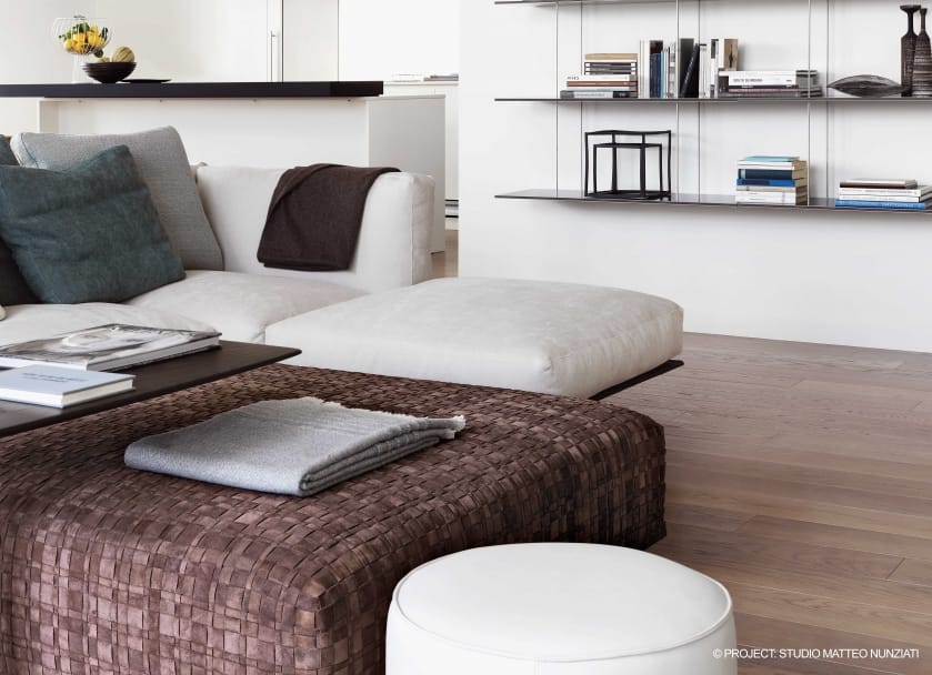 Кожаный пуф Flexform Бангкок ARCH-00027791 - Вид №3