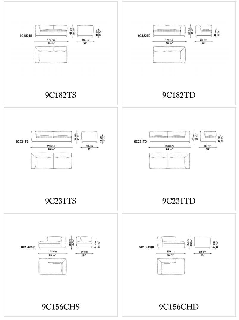 Угловой диван из ткани B&B Italia Michel ARCH-00092075 - Вид №17