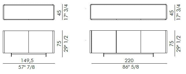 Кожаный шкаф с распашными дверями EFORMA ALMA ARCH-00116382 - Вид №3