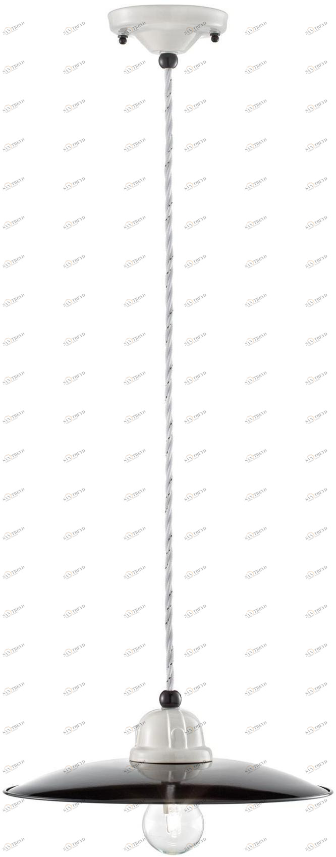 FERROLUCE Подвесной светильник из керамики B&w C1610 -c1611 -c1612