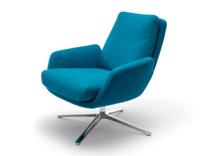 Кожаное вращающееся кресло