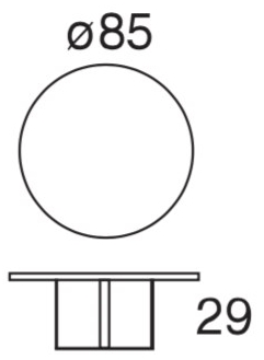 Former In Italia Круглый журнальный столик из лакированного дерева My way plus sun-id-1349380 - Вид №3