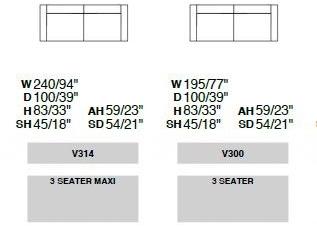 Rossini Sofas 2-х местный кожаный диван Narciso sun-id-1373985 - Вид №2