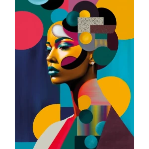 Картина на стекле Postermarket Девушка Поп-Арт 40x50 см 87890644 STLM-2088975