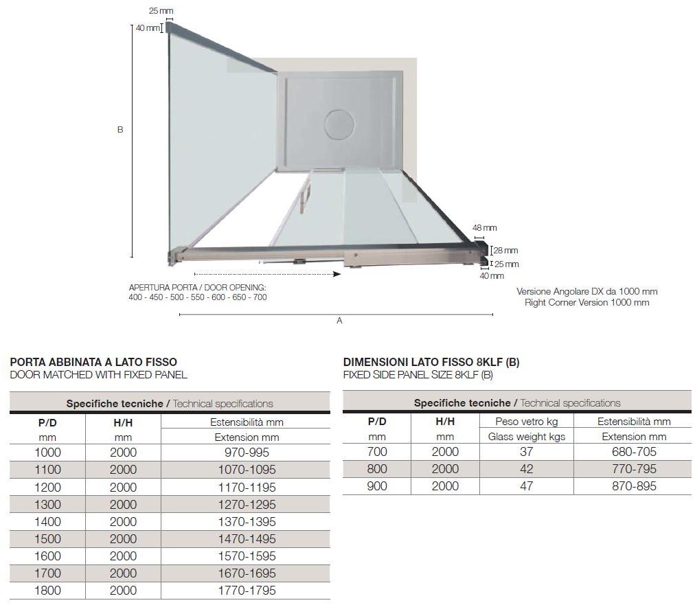 TAMANACO Душевой уголок угловой с раздвижной дверцей sun-id-1399155 - Вид №3