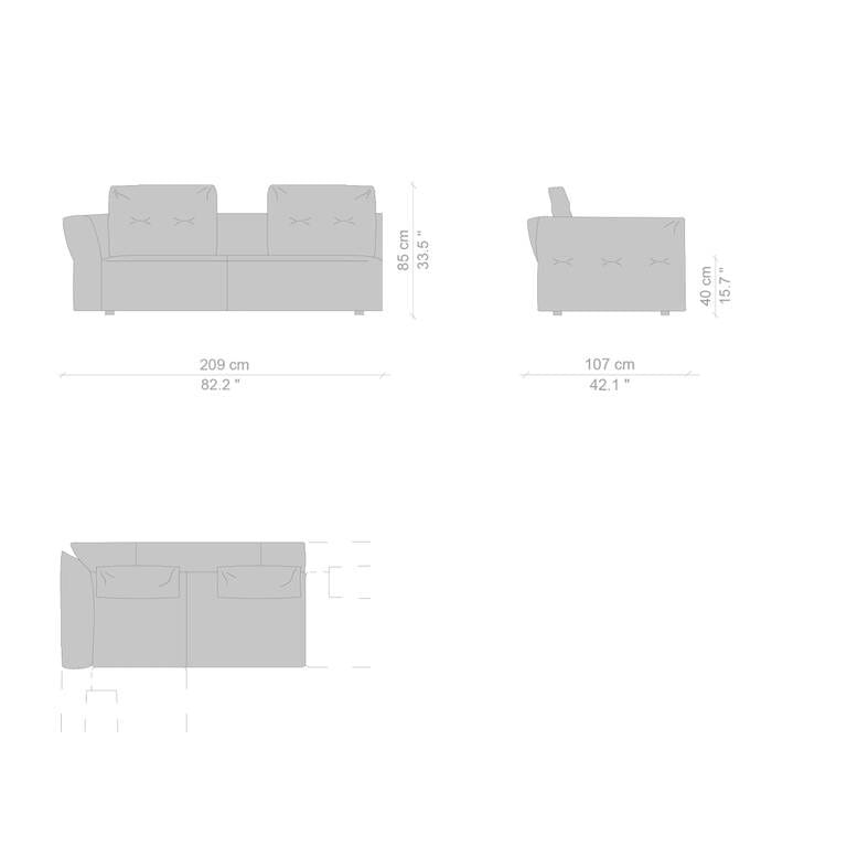 Съемный диван из ткани CASSINA Sengu ARCH-00093815 - Вид №26