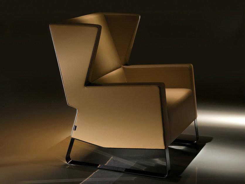 Billiani Санное кресло с кожаной обивкой Inka steel sun-id-1415531 - Вид №1