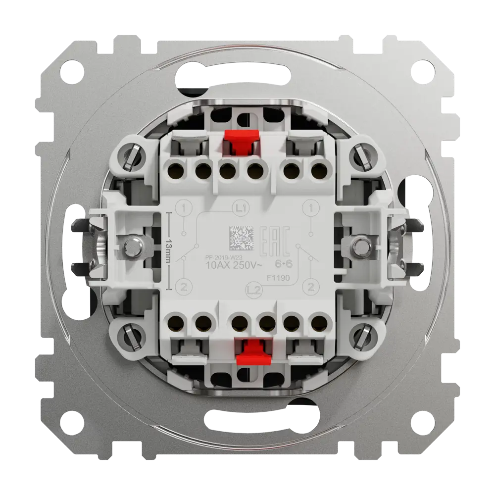 Переключатель проходной Systeme Electric Sedna Design 2 клавиши, цвет антрацит 84830208 STLM-2128938 Sedna Design Elements - Вид №2