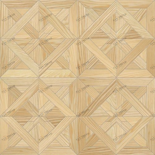 Модульный паркет Da Vinci Кетрин Ясень Натур (Гладкая) 411х411 мм 2600600111