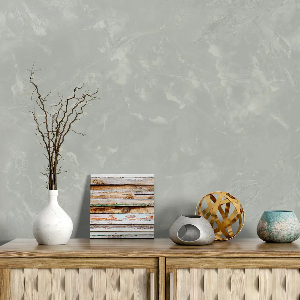 Флизелиновые обои Ornamy Calacatta темно-серые с рельефной фактурой 89433799 STLM-1564624 - Вид №3