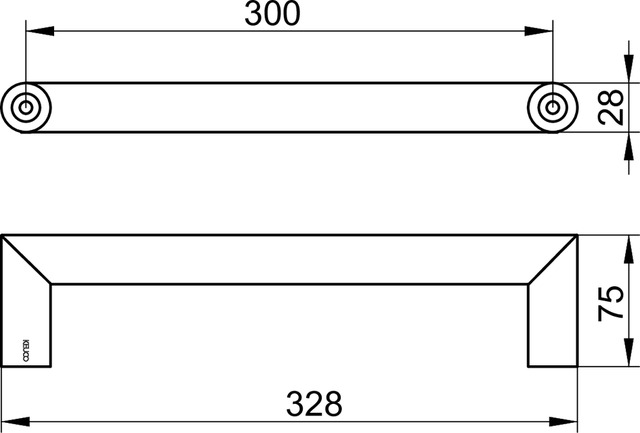 12807010000 Поручень KEUCO Collection REVA - Вид №3