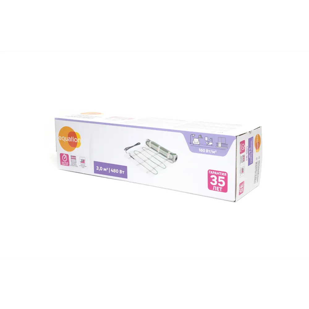 Equation: Нагревательный мат для тонкого теплого пола 3 м² 89345967 STLM-0940838 - Вид №4