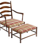 U740 Стул и пуфик ijlbrown  - Вид №4