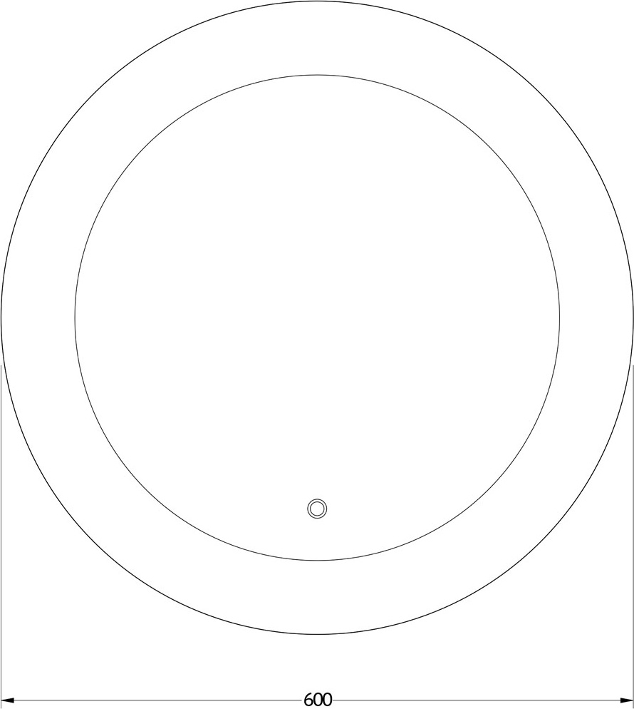 BY 2623 Зеркало с LED-подсветкой 13,5 W EVOFORM Ledshine - Вид №1