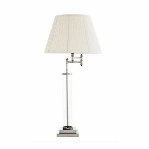 Настольная лампа Beaufort от Eichholtz хром 108486 EICHHOLTZ КЛАССИЧЕСКИЕ 061855 Белый;хром