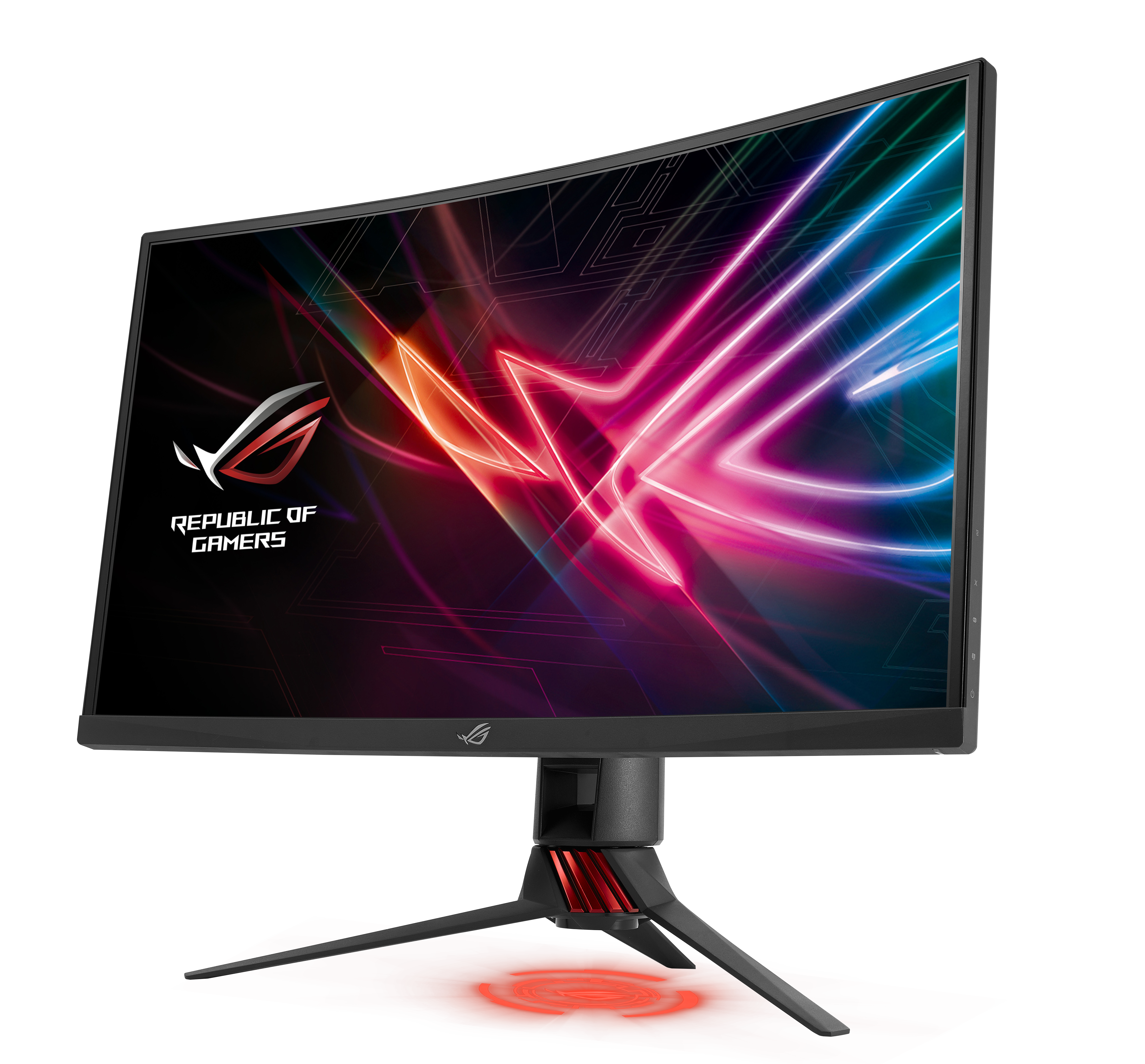 90LM03G0-B01970 rog strix xg27vq, 27" геймерский монитор для киберспорта, full-hd (1920х1080), до 144 гц, dvi, displayport, hdmi, подсветка aura, freesync ASUS ASUS ROG Santreyd  - Вид №2